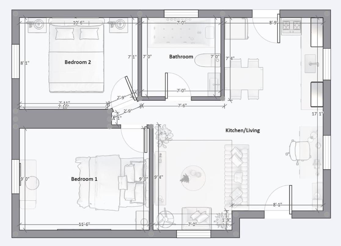 Retro Retreat Renovated 2Br, Desk, No Chore List! Kingston Buitenkant foto